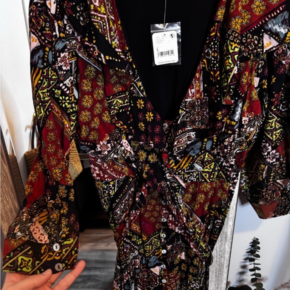 NWT FREE PEOPLE WRAP DRESS - Picture 4 of 6